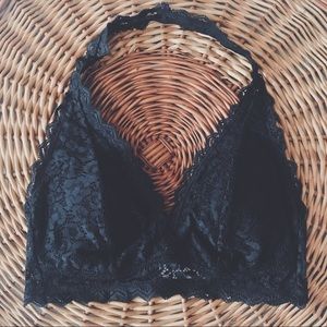 Target Black Halter Bralette - Size Extra Small